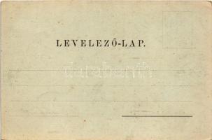 1900 Miskolc, Diósgyőri várrom este holdfényben. Verő J. és Társa kiadása (fl)