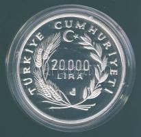 Törökország 1990. 20.000L Ag "Olimpia-gyorskorcsolya" T:PP Tanúsítvánnyal!