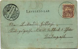 1900 Miskolc, Hámori tó este holdfényben. Ferenczi B. kiadása (EM)