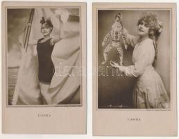 Lóth Ila: 2 db RÉGI képeslap