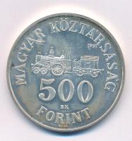 1991. 500Ft Ag "Széchenyi István" kapszulában T:BU patina Adamo EM122