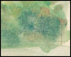 Kovács Ernő (-): Az új "Nemzeti" (Budapest), 2006. Akvarell, ceruza, papír. Jelzett. 25×35...