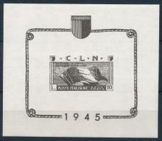 Olaszország CLN 1945 Sassone blokk 2 (EUR 350.-)