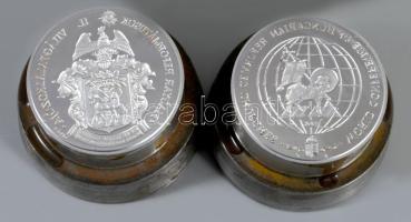 Magyar Reformátusok II. Világtalálkozója magyar és angol nyelvű nyomódúc, d: 5,5 cm