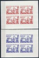 Franciaország 1938 Metz bélyegkiállítás levélzáró kisívpár