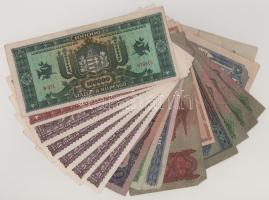 Vegyes, 18db-os Pengő- és Forint bankjegytétel, közte: 1AP + 1P - 10.000.000MP (15db) + 10Ft + 20Ft ...