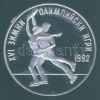 Bulgária 1989. 25L Ag "Téli olimpia-korcsolya" T:PP Tanúsítvánnyal!