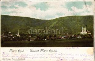 1900 Máriagyűd (Siklós), kegytemplom, látkép. Gregor Fischer kiadása (EK)