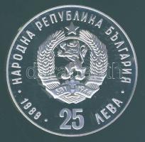 Bulgária 1989. 25L Ag "Téli olimpia-korcsolya" T:PP Tanúsítvánnyal!