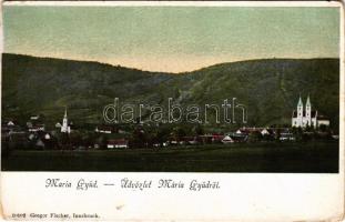 Máriagyűd (Siklós), kegytemplom, látkép. Gregor Fischer kiadása (EM)