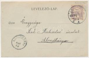 1900 Kolozsvár, Cluj; Városháza, Egyesült Erdélyi Takarékpénztár, Polcz Albert és Schmidtmeyer üzlet...