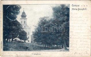 1899 Máriabesnyő (Gödöllő), kegytemplom. Reich Miksa kiadása (EM)