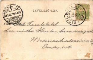 1903 Máriabesnyő (Gödöllő), kegytemplom. Neszveda Antal kiadása (ragasztónyom / glue marks)