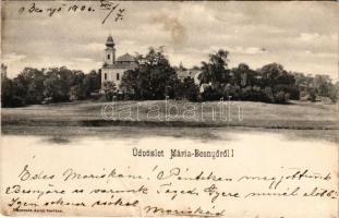 1906 Máriabesnyő (Gödöllő), kegytemplom. Neszveda Antal kiadása (r)