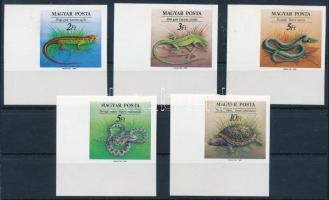 1989 Hüllők ívsarki vágott sor (7.000)