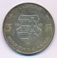 1947. 5Ft Ag "Kossuth" T:XF patina Adamo F8.1