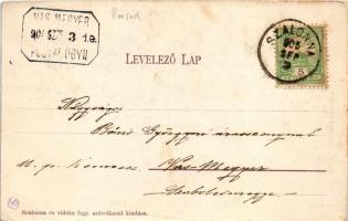 1905 Szalonna (Borsod), Református templom a 13. századból. Szalonna és Vidéke Fogyasztási szövetkez...