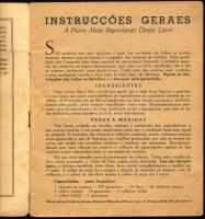 cca 1938 Receitas culinarias fermento em pó royal. Brazil receptfüzet (süteményreceptek), fekete-feh...