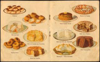 cca 1938 Receitas culinarias fermento em pó royal. Brazil receptfüzet (süteményreceptek), fekete-feh...