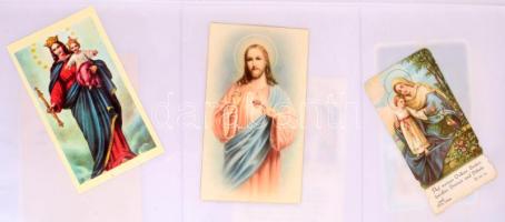 cca 1900-1996 Rendkívül igényes, nagy szentkép-gyűjtemény, kb. 300 db, berakóban, nagyrészt jó állap...