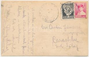 Vaskoh, Vaskóh, Coh, Vascau; erdei vasúti kocsi, bányavasút, iparvasút, kirándulók csoportképe / for...