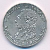 Franciaország 1987. 100Fr Ag "La Fayette születésének 230. évfordulója" T:AU
France 1987....
