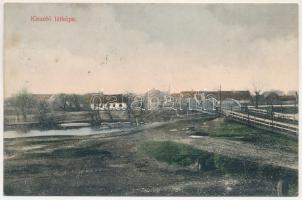 1918 Kiszető, Kiszetó, Chizatau (Belence, Belint); látkép, híd. Klein Ferenc kiadása / general view, bridge (fl)