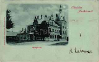 1899 Beregvár, Karpaty, Karpati (Szentmiklós, Beregszentmiklós, Cinadievo, Chynadiyovo); Schönborn kastély este holdfényben. Bertsik Emil kiadása (Munkács) / castle at night in moonlight (fl)