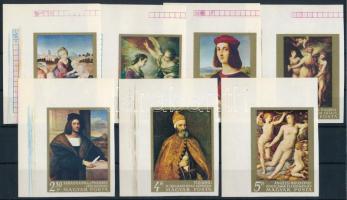 1968 Festmények (V.) ívsarki vágott sor az ívszélen nyomdai jelzésekkel (4.000)