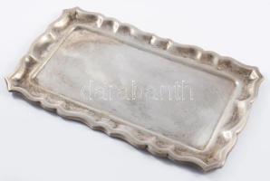 Ezüst (Ag) névjegykártyatartó, 1937-1966 közötti fémjel, 800 ezrelékes ezüst, 23x14 cm, nettó 128g