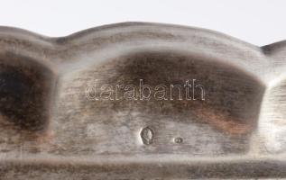 Ezüst (Ag) névjegykártyatartó, 1937-1966 közötti fémjel, 800 ezrelékes ezüst, 23x14 cm, nettó 128g