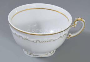 Zsolnay tollazott mintás teás készlet, tejkiöntő és cukortartó nélkül, hibátlan, jelzett