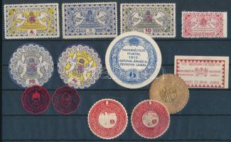 13 db 1. világháborús adománybélyeg