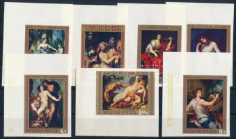 1970 Festmények (VIII.) ívsarki vágott sor (**3.500)