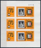 1976 ITALIA vágott kisív (5.000)