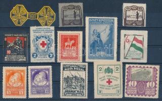 13 db 1. világháborús adománybélyeg