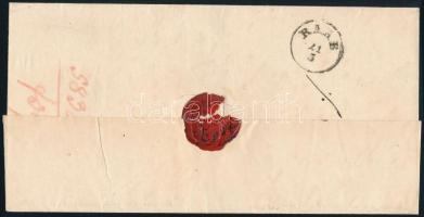 1859 5kr II típus levélen "GÖNYÖ" - "RAAB"