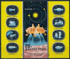 1976 Bolygókutatás vágott blokk