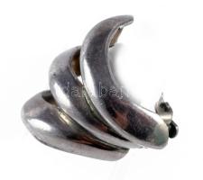 Ezüst (ag) fülbevaló pár, szereléke fém, jelzett, bruttó 22g