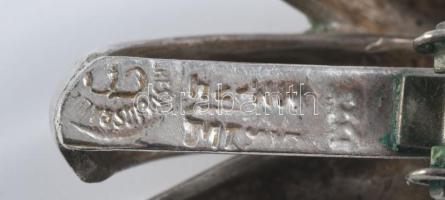 Ezüst (ag) fülbevaló pár, szereléke fém, jelzett, bruttó 22g