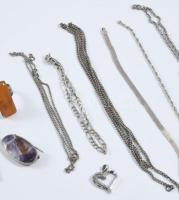 Vegyes sérült, hibás ezüst (Ag) tétel, bruttó 39g