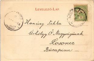 Lőcse, Levoca; A lőcsei fehér asszony (Géczy Julianna). Latzin János kiadása / Levocská biela pani /...