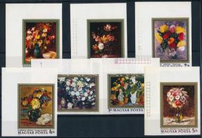 1977 Festmények (XV.) - Virágcsendéletek ívsarki vágott sor (4.000)