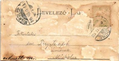 Lőcse, Levoca; látkép / general view (13,8 cm x 7 cm) (vágott / cut)