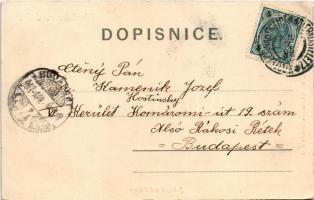 1903 Kostelec nad Orlicí, Jubilejní realná skola. Fr. Schnoutka / school (EB)