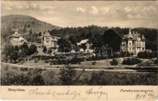 1906 Menyháza, Monyásza, Moneasa; Paradeyzer-negyed, villák / villas (EK)