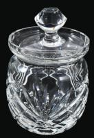 Parádi kristály cukortartó, jelzett, hibátlan 13 cm