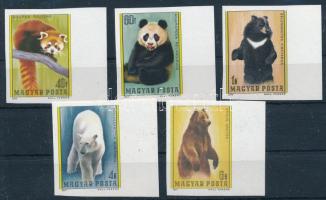 1977 Mosómedve és medvefélék vágott ívszéli sor (7.000)