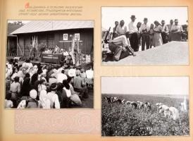 1954 Románia, Fogyasztási Szövetkezetek II. konferenciája, dekoratív fotóalbum, közel 100 db fotóval...