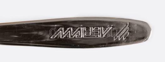 2 db Malév kávéskanál, jelzett, h: 12 cm